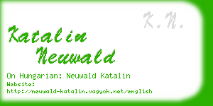 katalin neuwald business card